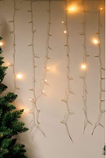 LED vonkajší stmievateľný záves CURTAIN 360xLED/8,4W/230V 2x2 m IP44 teplá biela +DO