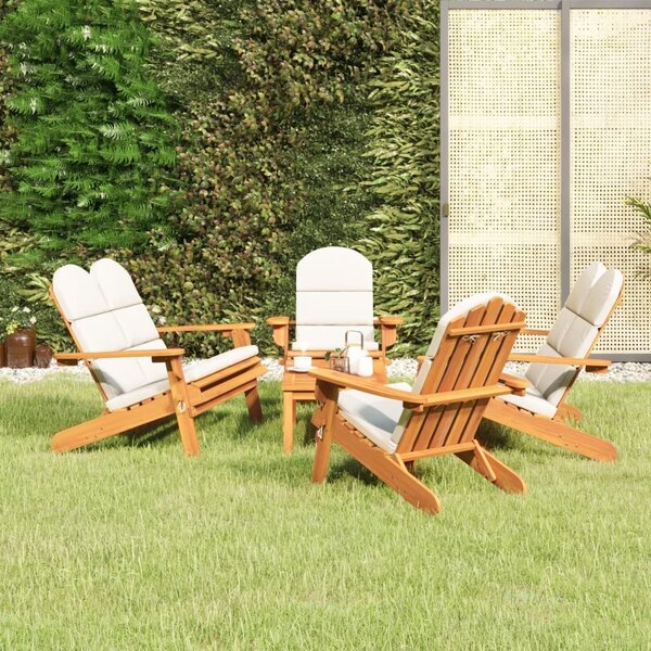 Maison Exclusive - 5-dielna záhradná sedacia súprava Adirondack akáciový masív