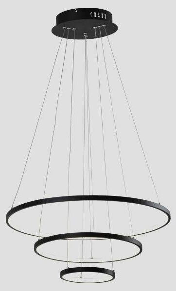 LED Luster na lanku LED/42W/230V 3000K čierna