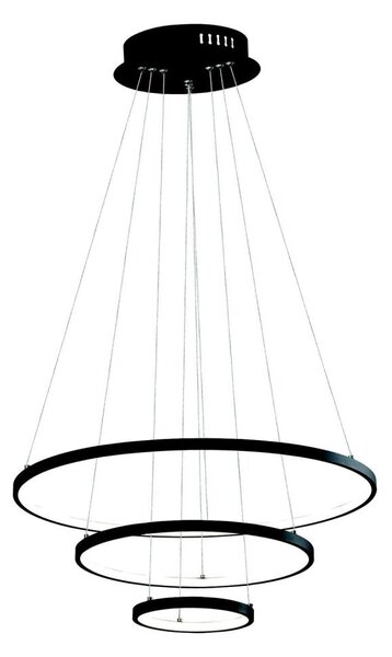 LED Luster na lanku LED/42W/230V 3000K čierna