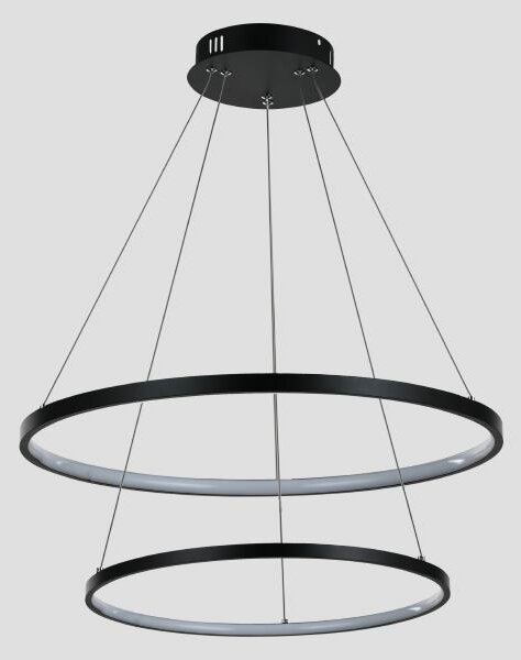 LED Luster na lanku LED/37W/230V 3000K čierna