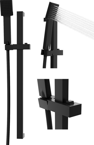 Granitan | Sprchová súprava ZN3 - ierna - Minimalistický dizajn - Vysoká kvalita a elegancia