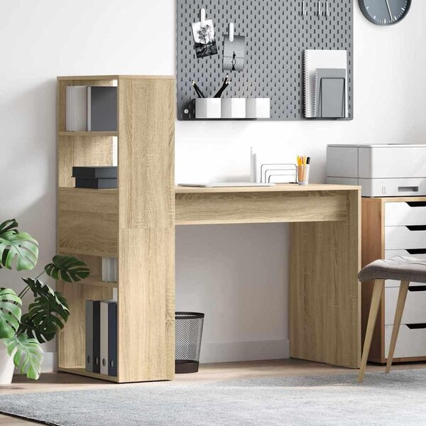 Maison Exclusive – Písací stôl, materiál: drevotrieska, povrchová úprava: Sonoma dub, rozmer: 113 x 54 x 120 cm