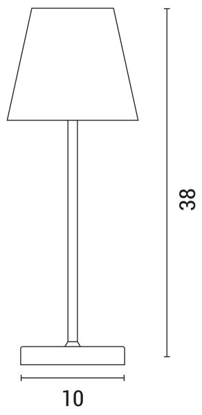 LED Stmievateľná dotyková stolná lampa LED/3,5W/5V 5200 mAh IP54 biela