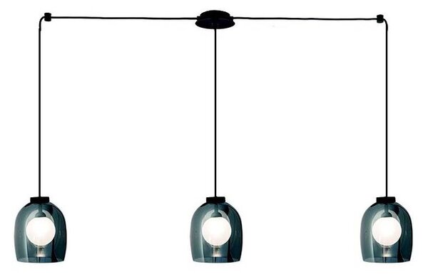 Zambelis 22146 - Luster na lanku 3xG9/5W/230V pavúk čierna