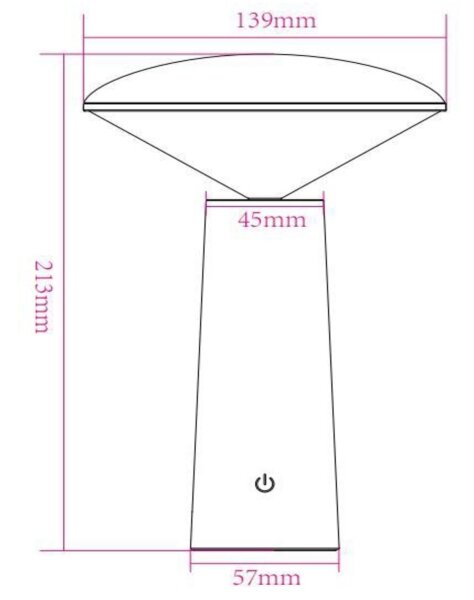 Lucide 02807/04/30 -LED Stmievateľná lampa JIVE LED/3W/3,7V 3000/6500K IP44 čierna