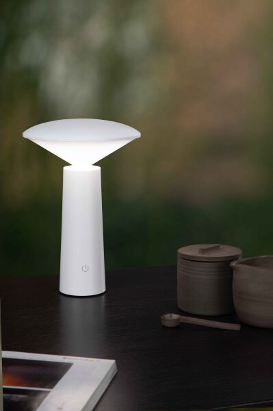 Lucide 02807/04/31 - LED Stmievateľná lampa JIVE LED/3W/3,7V 3000/6500K IP44 biela