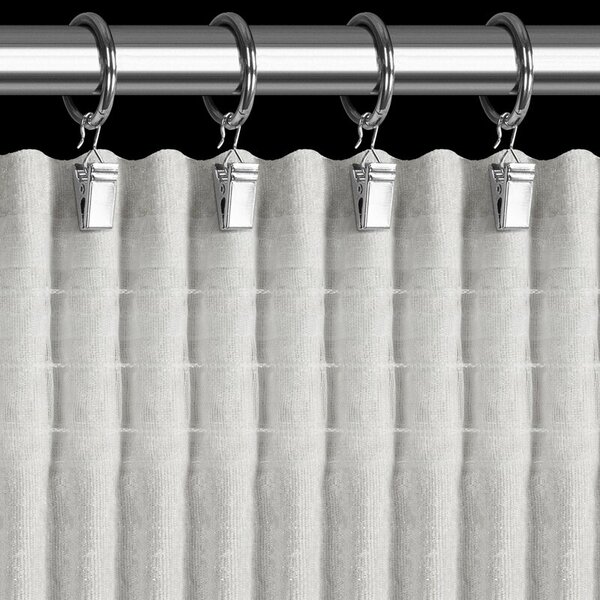 Dekorstudio Ženilkový záves JILL s riasiacou páskou 140x270cm - strieborný