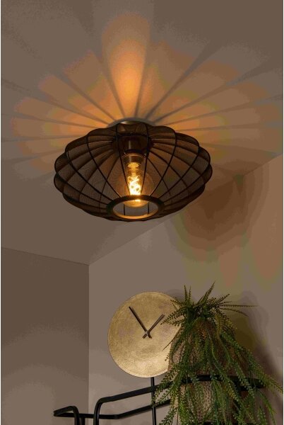Lucide 03147/40/30 - Stropné svietidlo CORINA 1xE27/40W/230V pr. 40 cm čierna