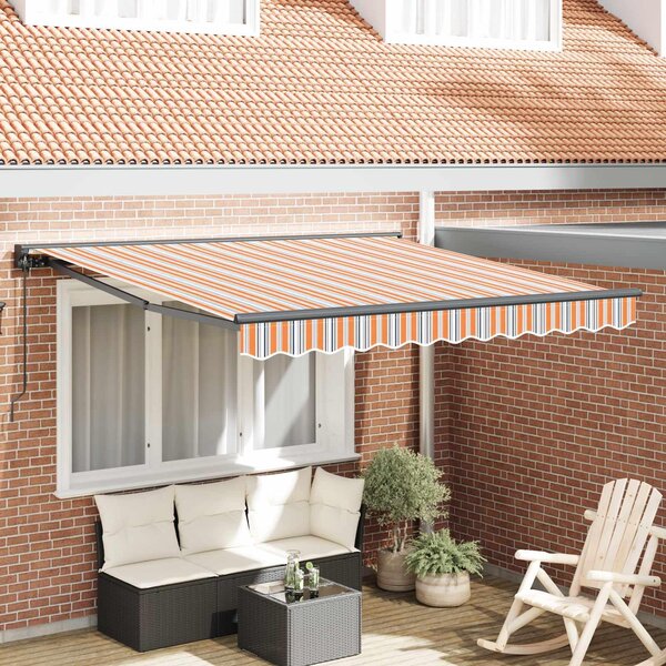 Maison Exclusive – rám markízy v modrej a oranžovej farbe, 350 x 250 cm