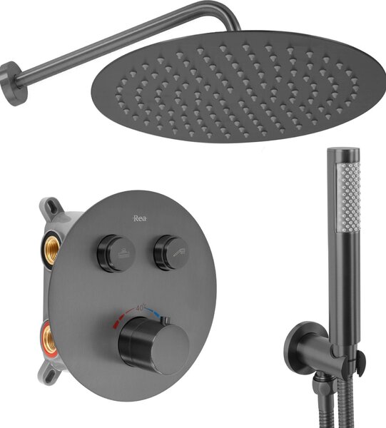 Podomietkový Sprchový Set Rea Lungo Titanium