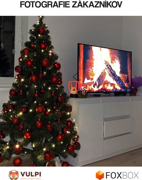 FoxBox Umelý vianočný stromček jedľa 180 cm – hustý zelený vianočný stromček s realistickým ihličím