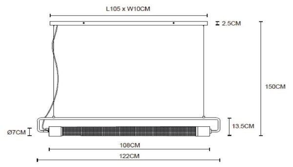 Lucide 05433/02/30 - Luster na lanku CALIXT 2xE27/10W/230V