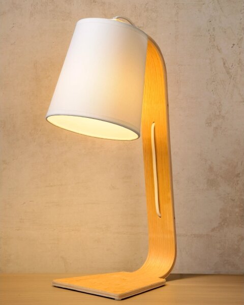 Lucide 06502/81/31 - Stolná lampa NORDIC 1xE14/40W/230V biela
