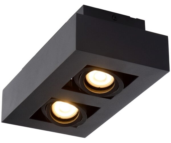 Lucide 09119/11/30 - LED Bodové svietidlo XIRAX 2xGU10/5W/230V čierna
