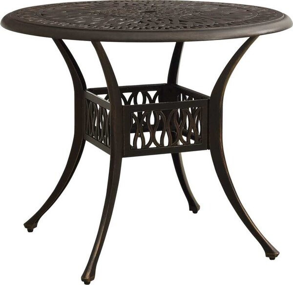Maison Exclusive – Záhradný stôl Bronzen 90 x 90 x 74 cm z liateho hliníka