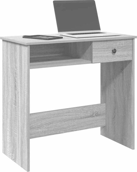 Maison Exclusive - písací stôl edý Sonoma 80x40x75 cm drevený materiál