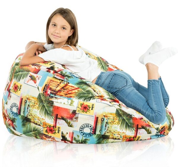 INTERMEDIC Sedací vak Bag Sako Cuba – 300 L, polyester, motív Kuba Veľkosť: XL