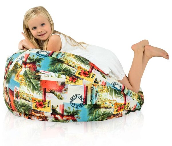 INTERMEDIC Sedací vak Bag Sako Cuba – 300 L, polyester, motív Kuba Veľkosť: XL