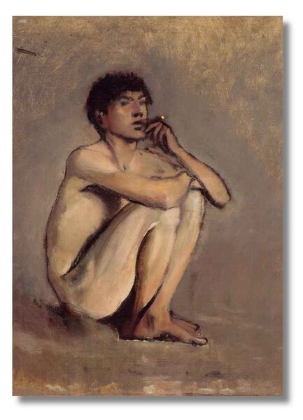 Obraz Ladislav Medňansky - Sediaci mládenec - S (40x30cm) 49€