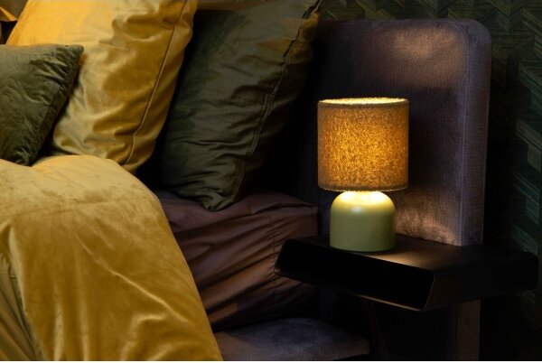 Lucide 10516/01/33 - Stolná lampa WOOLLY 1xE14/40W/230V zelená