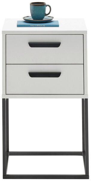 NOČNÝ STOLÍK, čierna, biela, 40/65/38,5 cm Carryhome - Spálňové sety