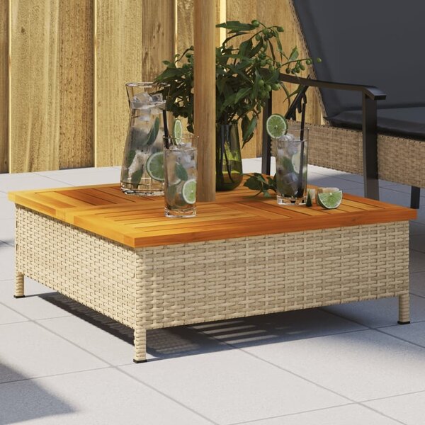 Maison Exclusive - Obklad pre stojan na slnečník Béžová 70x70x25 cm Acacia