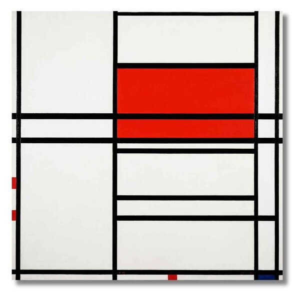 Obraz Mondrian - Kompozícia v bielej a červenej