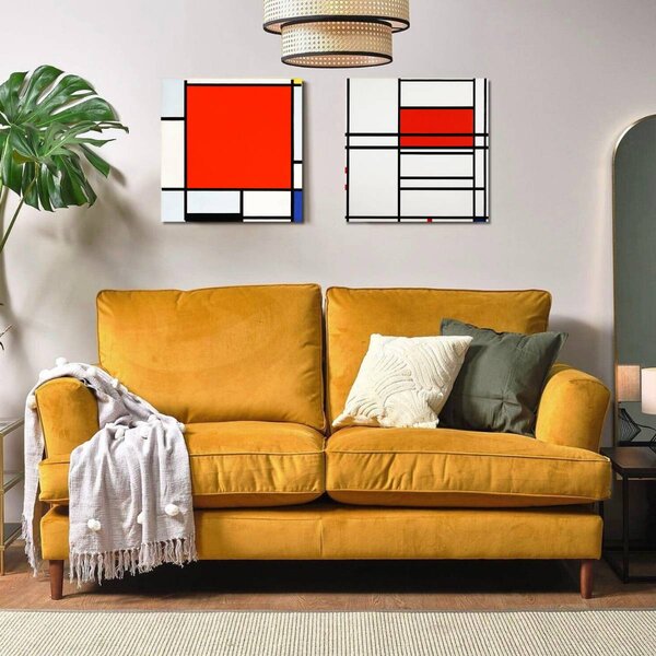 Obraz Mondrian - Kompozícia v bielej a červenej