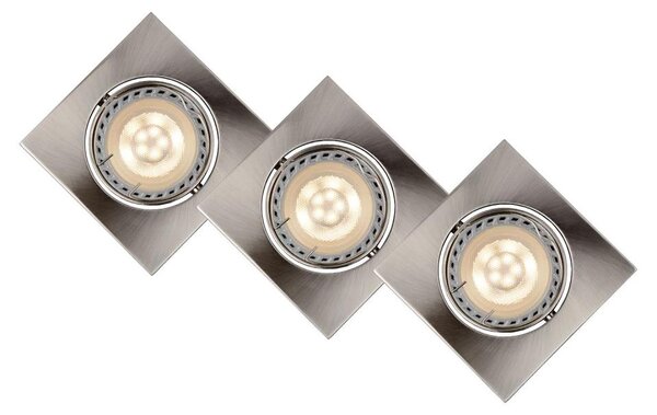 Lucide 11002/15/12 - SADA 3x LED podhľadové svietidlo FOCUS 1xGU10/5W/230V chróm