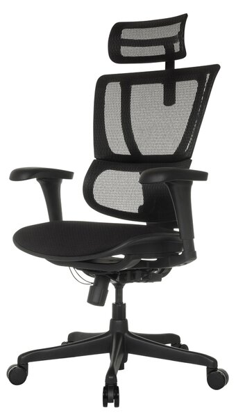 OTOČNÁ STOLIČKA, sieť, čierna MID.YOU - Online Only kancelárie, Online Only