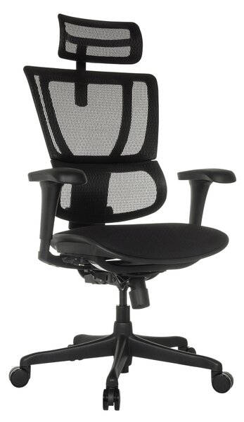 OTOČNÁ STOLIČKA, sieť, čierna MID.YOU - Online Only kancelárie, Online Only