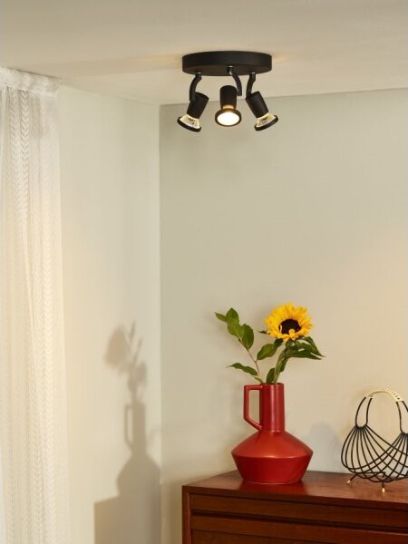 Lucide 11903/15/30 - LED bodové svietidlo JASTER-LED 3xGU10/5W/230V čierne