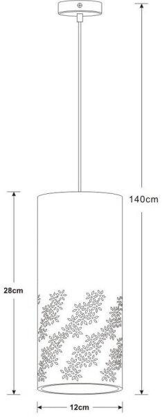Lucide 13450/01/31 - Luster na lanku SINAN 1xE27/40W/230V