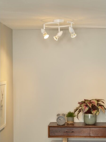 Lucide 13955/14/31 - LED bodové svietidlo CARO-LED 3xGU10/5W/230V biele