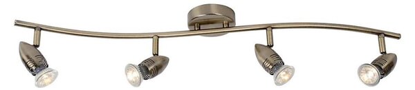 Lucide 13955/20/03 - LED bodové svietidlo CARO-LED 4xGU10/5W/230V bronz