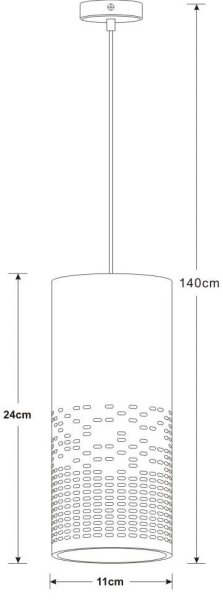 Lucide 13451/01/31 - Luster na lanku SINAN 1xE27/40W/230V