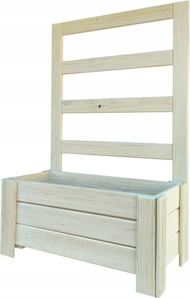 VEKÁ DREVENÁ ZÁHRADNÁ PERGOLA S Kvetináom 60x38x38