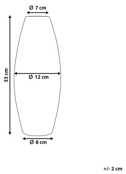 Váza na kvety strieborná kameninová 33 cm v tvare fľaše moderný glamour dizajn