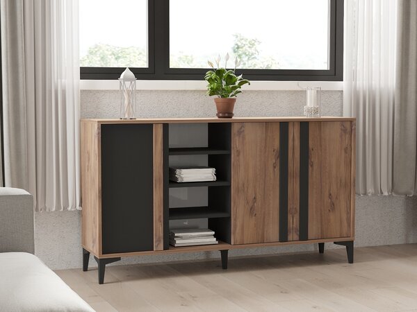 Kalune Design Súprava nábytku do obývačky Lacin borovica Atlantic/antracit