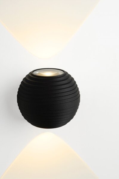 Lucide 17804/06/30 - LED vonkajšie nástenné svietidlo AYO 2xLED/3W/230V čierne