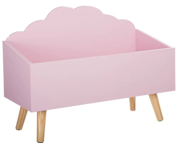 Ružový box na hračky CLOUD