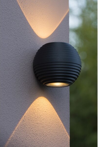 Lucide 17804/06/30 - LED vonkajšie nástenné svietidlo AYO 2xLED/3W/230V čierne