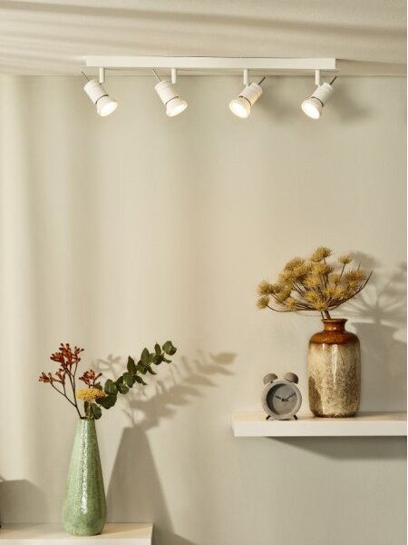 Lucide 17990/20/31 - LED bodové svietidlo TWINNY-LED 4xGU10/4,5W/230V biele 63 cm