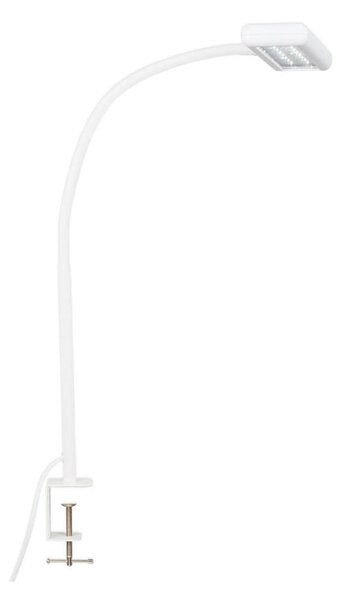 Brilo - LED Flexibilná stolná lampa s klipom TRASNA LED/7,5W/230V biela