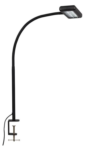 Brilo - LED Flexibilná stolná lampa s klipom TRASNA LED/7,5W/230V čierna