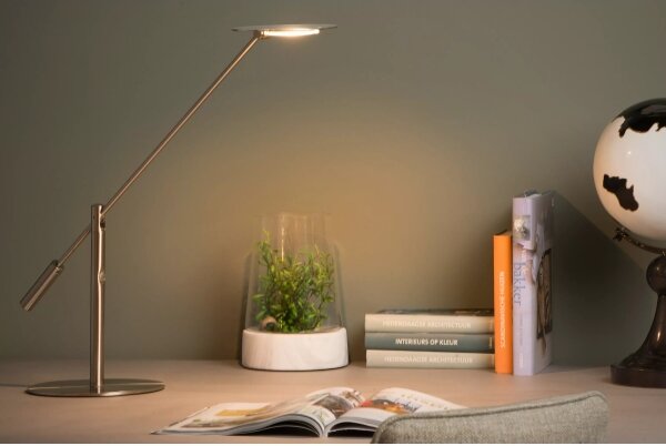 Lucide 19666/09/12 - LED Stmievateľná stolná lampa ANSELMO LED/9W/230V chróm