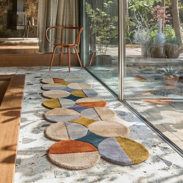 BEHÚŇ, 80/230 cm, modrá, hrdzavá Flair Rugs - Online Only bytové doplnky, Online Only