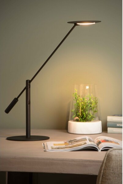 Lucide 19666/09/30 - LED Stmievateľná stolná lampa ANSELMO LED/9W/230V čierna