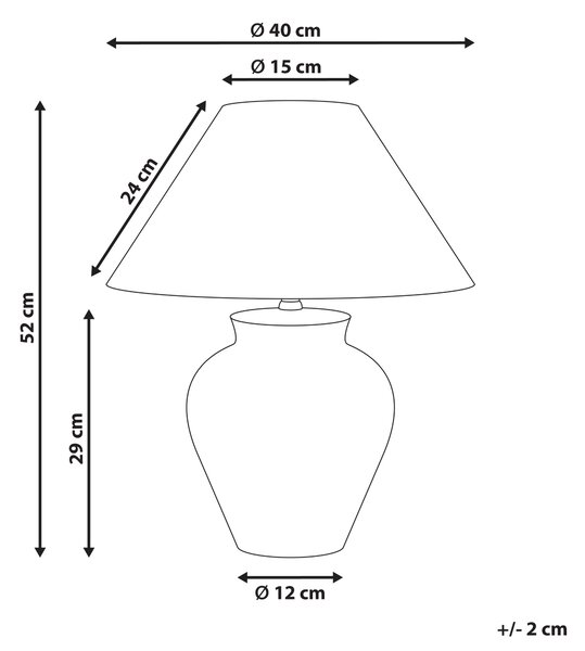 Stolná lampa biela porcelánový podstavec ľanové tienidlo kvetinový vzor osvetlenie obývacia izba spálňa